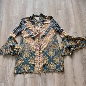 Free people, Boho button front dress